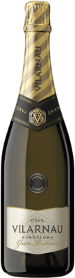 15,95 € Бесплатная доставка | Белое игристое вино Vilarnau Brut Nature — Брют Натюр Vintage Гран Резерва D.O. Cava Каталония Испания Macabeo — Макабео, Chardonnay — Шардоне, Parellada — Парельяда 75 cl