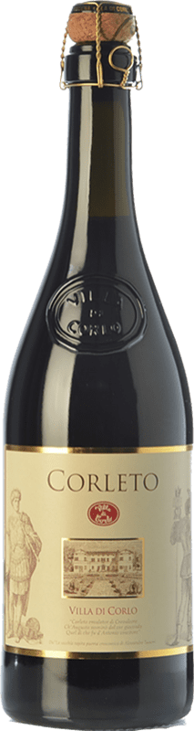 14,95 € Бесплатная доставка | Белое игристое вино Villa di Corlo Corleto D.O.C. Lambrusco Grasparossa di Castelvetro Эмилия-Романья Италия Lambrusco — Ламбруско Бутылка 75 cl