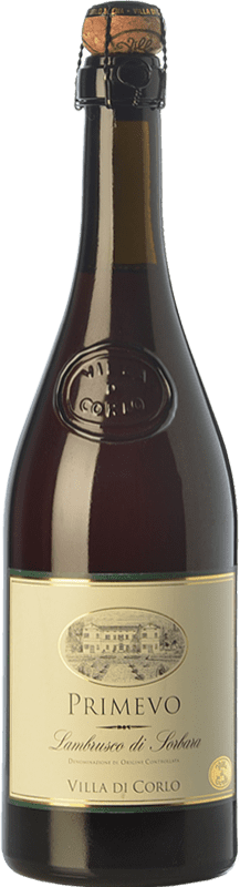 14,95 € 送料無料 | 赤ワイン Villa di Corlo Primevo D.O.C. Lambrusco di Sorbara エミリア=ロマーニャ イタリア Lambrusco — ランブルスコ 75 cl