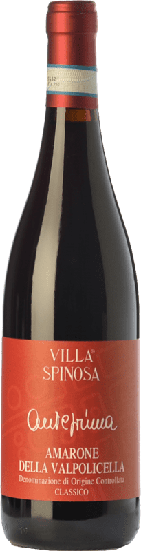45,95 € Free Shipping | Red wine Villa Spinosa Anteprima D.O.C.G. Amarone della Valpolicella Veneto Italy Corvina, Corvinone Bottle 75 cl