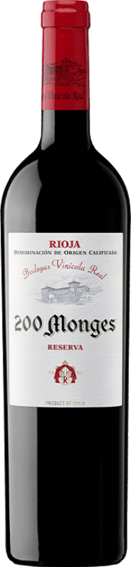 62,95 € Envoi gratuit | Vin Rouge Vinícola Real 200 Monges Réserve D.O.Ca. Rioja La Rioja Espagne Tempranillo, Graciano, Mazuelo Bouteille 75 cl