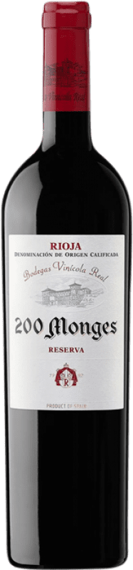 62,95 € 送料無料 | 赤ワイン Vinícola Real 200 Monges レセルバ D.O.Ca. Rioja ラ・リオハ スペイン Tempranillo — テンプラニーリョ, Graciano — グラシアーノ, Mazuelo — マスエロ 75 cl