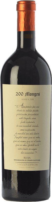 92,95 € 免费送货 | 红酒 Vinícola Real 200 Monges Selección Especial 预订 D.O.Ca. Rioja 拉里奥哈 西班牙 Tempranillo 瓶子 75 cl
