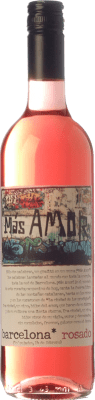 7,95 € Envío gratis | Vino Rosado Vino Amor y Fantasía Más Amor D.O. Catalunya Cataluña España Garnacha, Cariñena, Sumoll 75 cl