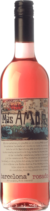 7,95 € Envio grátis | Vinho Rosé Vino Amor y Fantasía Más Amor D.O. Catalunya Catalunha Espanha Garnacha — Grenache, Cariñena — Carignan, Sumoll Garrafa 75 cl