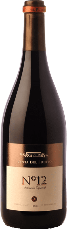 15,95 € Spedizione Gratuita | Vino Rosso Vinos de la Viña Venta del Puerto Nº 12 Selezione, Speciale Crianza — Invecchiato in Botte D.O. Valencia Comunità Valenciana Spagna Tempranillo, Merlot, Syrah, Cabernet Sauvignon 75 cl