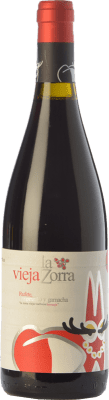 19,95 € Envío gratis | Vino Tinto Vinos La Zorra La Vieja Crianza D.O.P. Vino de Calidad Sierra de Salamanca Castilla y León España Tempranillo, Garnacha, Rufete 75 cl