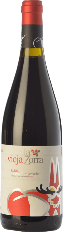 19,95 € 免费送货 | 红酒 Vinos La Zorra La Vieja 岁 D.O.P. Vino de Calidad Sierra de Salamanca 卡斯蒂利亚莱昂 西班牙 Tempranillo, Grenache, Rufete 瓶子 75 cl