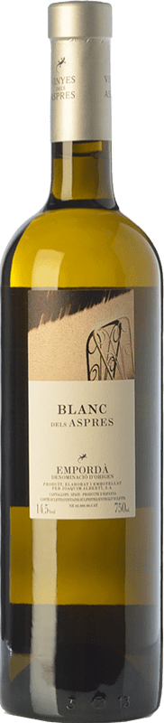 22,95 € Free Shipping | White wine Aspres Blanc Criança Aged D.O. Empordà Catalonia Spain Grenache White Bottle 75 cl