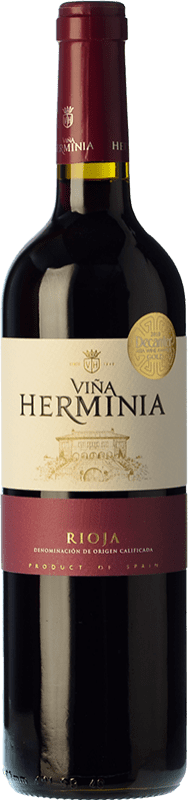 8,95 € Kostenloser Versand | Rotwein Viña Herminia Crianza — Kurze Fassreifung D.O.Ca. Rioja La Rioja Spanien Tempranillo, Garnacha — Grenache Flasche 75 cl