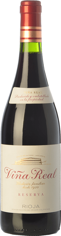 34,95 € Envio grátis | Vinho Tinto Viña Real Reserva D.O.Ca. Rioja La Rioja Espanha Tempranillo, Garnacha — Grenache, Graciano, Mazuelo Garrafa Magnum 1,5 L
