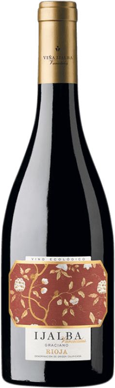 21,95 € Envio grátis | Vinho tinto Viña Ijalba Jovem D.O.Ca. Rioja La Rioja Espanha Graciano Biológico Garrafa 75 cl