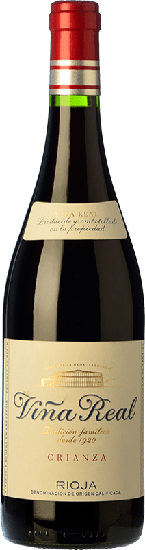 10,95 € Envoi gratuit | Vin rouge Viña Real Crianza D.O.Ca. Rioja La Rioja Espagne Tempranillo, Grenache, Graciano, Mazuelo Bouteille 75 cl
