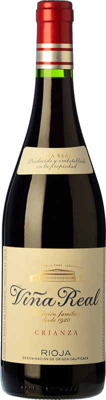 11,95 € Envio grátis | Vinho Tinto Viña Real Crianza D.O.Ca. Rioja La Rioja Espanha Tempranillo, Garnacha — Grenache, Graciano, Mazuelo Garrafa 75 cl