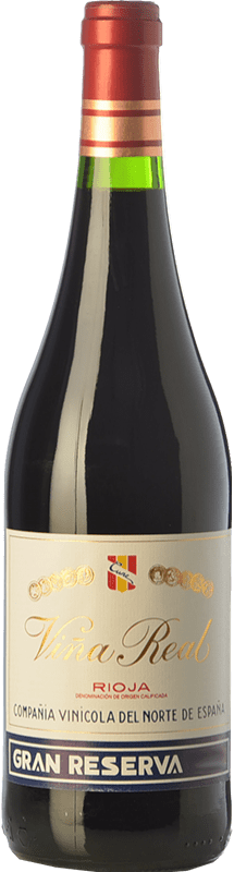 54,95 € 送料無料 | 赤ワイン Viña Real グランド・リザーブ D.O.Ca. Rioja ラ・リオハ スペイン Tempranillo, Grenache, Graciano, Mazuelo ボトル 75 cl