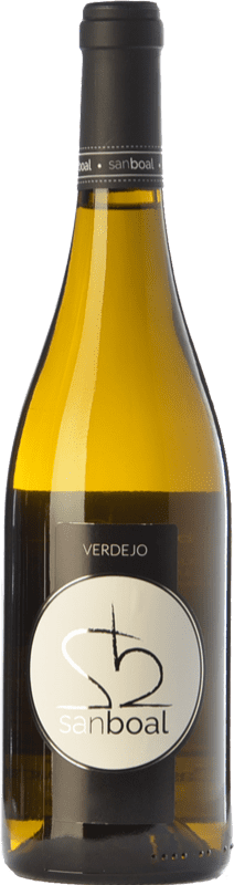 11,95 € Бесплатная доставка | Белое вино Viña Sanboal I.G.P. Vino de la Tierra de Castilla y León Кастилия-Леон Испания Verdejo — Вердехо Бутылка 75 cl