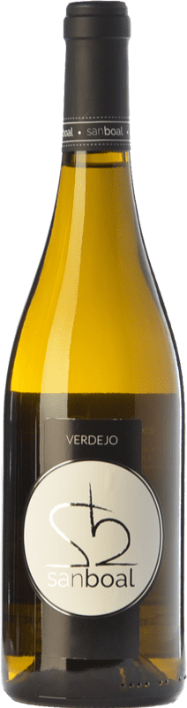 11,95 € Envío gratis | Vino blanco Viña Sanboal I.G.P. Vino de la Tierra de Castilla y León Castilla y León España Verdejo Botella 75 cl