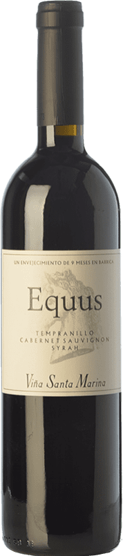 8,95 € Бесплатная доставка | Красное вино Santa Marina Equus молодое I.G.P. Vino de la Tierra de Extremadura Estremadura Испания Tempranillo — Темпранильо, Syrah — Сира, Cabernet Sauvignon — Каберне Совиньон 75 cl