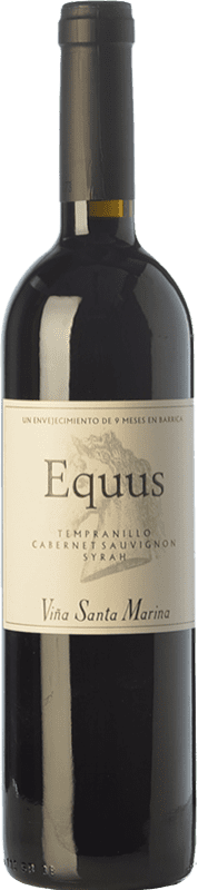 9,95 € Envío gratis | Vino tinto Santa Marina Equus Joven I.G.P. Vino de la Tierra de Extremadura Extremadura España Tempranillo, Syrah, Cabernet Sauvignon Botella 75 cl