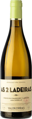 17,95 € Spedizione Gratuita | Vino bianco Viña Somoza As 2 Ladeiras Crianza D.O. Valdeorras Galizia Spagna Godello Bottiglia 75 cl