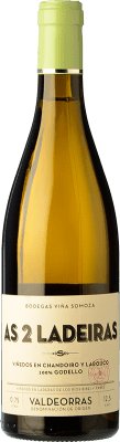 28,95 € Spedizione Gratuita | Vino Bianco Viña Somoza As 2 Ladeiras Crianza — Invecchiato in Botte D.O. Valdeorras Galizia Spagna Godello Bottiglia 75 cl