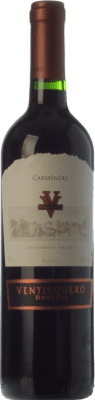 14,95 € Kostenloser Versand | Rotwein Viña Ventisquero Carmenère Reserve I.G. Valle de Colchagua Colchagua-Tal Chile Syrah, Carmenère Flasche 75 cl