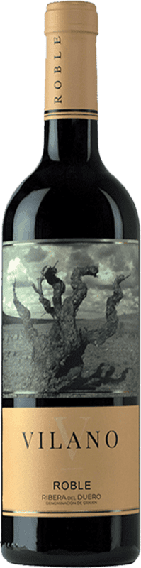 9,95 € Бесплатная доставка | Красное вино Viña Vilano Дуб D.O. Ribera del Duero Кастилия-Леон Испания Tempranillo — Темпранильо Бутылка 75 cl