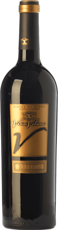 21,95 € Envio grátis | Vinho tinto Viña Vilano Reserva D.O. Ribera del Duero Castela e Leão Espanha Tempranillo Garrafa 75 cl