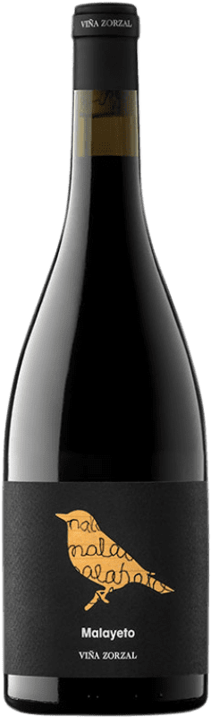 19,95 € 免费送货 | 红酒 Viña Zorzal Malayeto 年轻的 D.O. Navarra 纳瓦拉 西班牙 Grenache 瓶子 75 cl