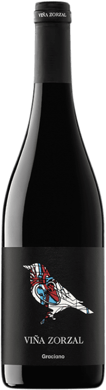 12,95 € Spedizione Gratuita | Vino rosso Viña Zorzal Giovane D.O. Navarra Navarra Spagna Graciano Bottiglia 75 cl