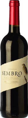 10,95 € 免费送货 | 红酒 Viñas del Jaro Sembro 年轻的 D.O. Ribera del Duero 卡斯蒂利亚莱昂 西班牙 Tempranillo 瓶子 75 cl