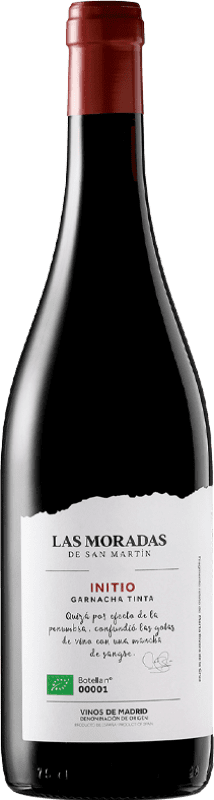 19,95 € Free Shipping | Red Wine Viñedos de San Martín Las Moradas Initio Crianza — Aged D.O. Vinos de Madrid Madrid's community Spain Garnacha — Grenache Bottle 75 cl