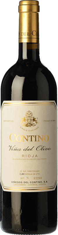 81,95 € 免费送货 | 红酒 Viñedos del Contino Viña del Olivo 岁 D.O.Ca. Rioja 拉里奥哈 西班牙 Tempranillo, Graciano 瓶子 75 cl