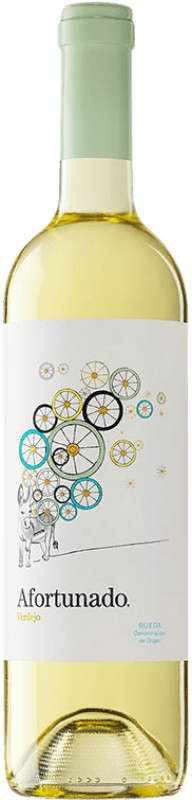 9,95 € Envio grátis | Vinho branco Vinyes Singulars Afortunado D.O. Rueda Castela e Leão Espanha Verdejo Garrafa 75 cl