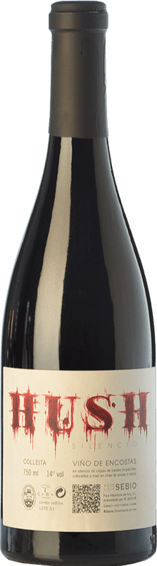 41,95 € Free Shipping | Red wine Viños de Encostas Hush Aged D.O. Ribeiro Galicia Spain Sousón, Caíño Black, Bastardo, Ferrol Bottle 75 cl