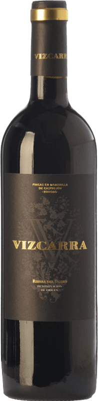 42,95 € Spedizione Gratuita | Vino rosso Vizcarra Crianza D.O. Ribera del Duero Castilla y León Spagna Tempranillo Bottiglia Magnum 1,5 L