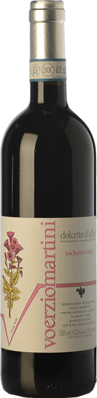 16,95 € Spedizione Gratuita | Vino rosso Voerzio Martini Rocchettevino D.O.C.G. Dolcetto d'Alba Piemonte Italia Dolcetto Bottiglia 75 cl