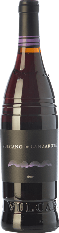 19,95 € Free Shipping | Red wine Vulcano Young D.O. Lanzarote Canary Islands Spain Listán Black Bottle 75 cl