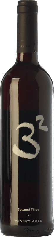 6,95 € Free Shipping | Red Wine Winery Arts Tres al Cuadrado Crianza — Aged Spain Tempranillo, Merlot, Garnacha — Grenache Bottle 75 cl