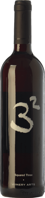 7,95 € Free Shipping | Red wine Winery Arts Tres al Cuadrado Crianza Spain Tempranillo, Merlot, Grenache Bottle 75 cl