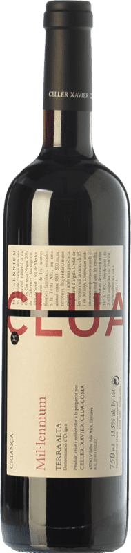 19,95 € Spedizione Gratuita | Vino Rosso Xavier Clua Mil·lennium Crianza — Invecchiato in Botte D.O. Terra Alta Catalogna Spagna Merlot, Syrah, Garnacha — Grenache, Cabernet Sauvignon, Pinot Nero Bottiglia 75 cl