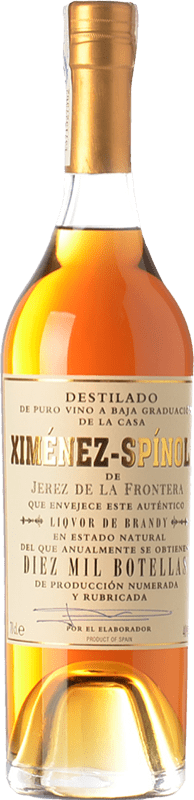 97,95 € Envío gratis | Brandy Ximénez-Spínola Criaderas Diez Mil Botellas D.O. Jerez-Xérès-Sherry Andalucía España Botella 70 cl