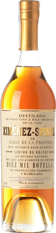 104,95 € Free Shipping | Brandy Ximénez-Spínola Criaderas Diez Mil Botellas D.O. Jerez-Xérès-Sherry Andalusia Spain Bottle 70 cl