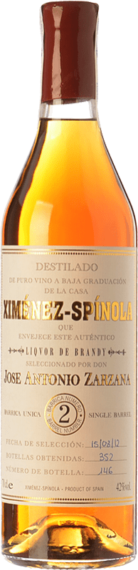 127,95 € Envio grátis | Brandy Conhaque Ximénez-Spínola Single Barrel Nº 2 D.O. Jerez-Xérès-Sherry Andaluzia Espanha Garrafa 70 cl