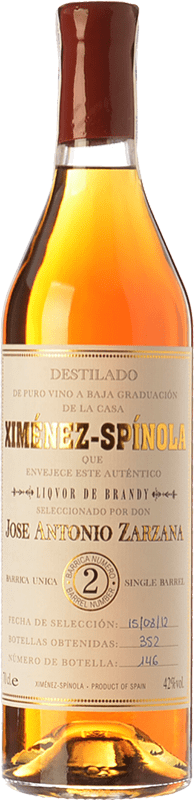 127,95 € Kostenloser Versand | Brandy Ximénez-Spínola Single Barrel Nº 2 D.O. Jerez-Xérès-Sherry Andalusien Spanien Flasche 70 cl