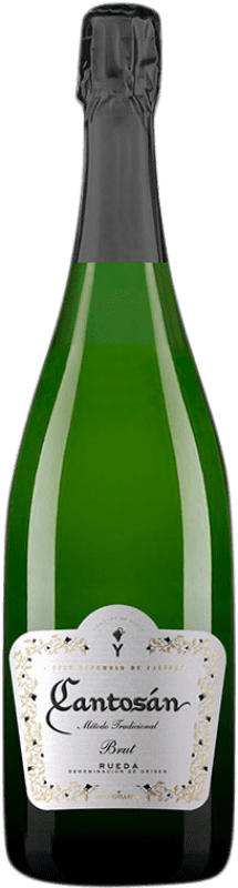 10,95 € Kostenloser Versand | Weißer Sekt Yllera Cantosán Brut — Herb Reserve — Gereift D.O. Rueda Kastilien und León Spanien Verdejo 75 cl