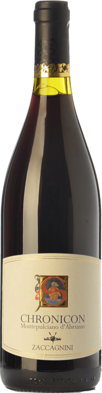 12,95 € Free Shipping | Red wine Zaccagnini Chronicon D.O.C. Montepulciano d'Abruzzo Abruzzo Italy Montepulciano Bottle 75 cl