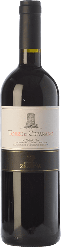 12,95 € Free Shipping | Red wine Zerbina Torre di Ceparano I.G.T. Emilia Romagna Emilia-Romagna Italy Merlot, Syrah, Cabernet Sauvignon, Sangiovese, Ancellotta Bottle 75 cl