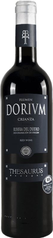 12,95 € Free Shipping | Red wine Thesaurus Flumen Dorium 12 Meses Crianza D.O. Ribera del Duero Castilla y León Spain Tempranillo Bottle 75 cl