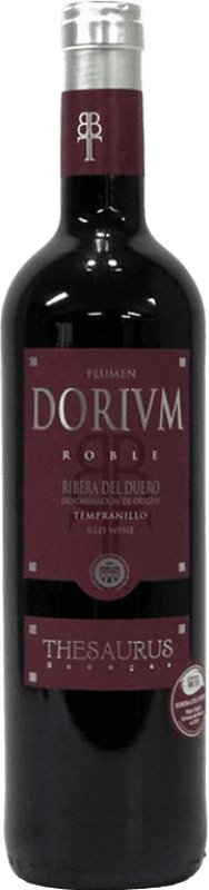 7,95 € Spedizione Gratuita | Vino Rosso Thesaurus Flumen Dorium Rovere D.O. Ribera del Duero Castilla y León Spagna Tempranillo Bottiglia 75 cl